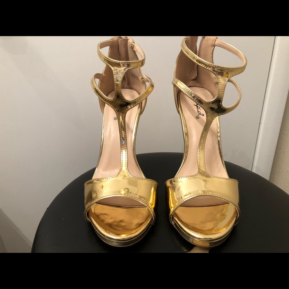 Gold heels